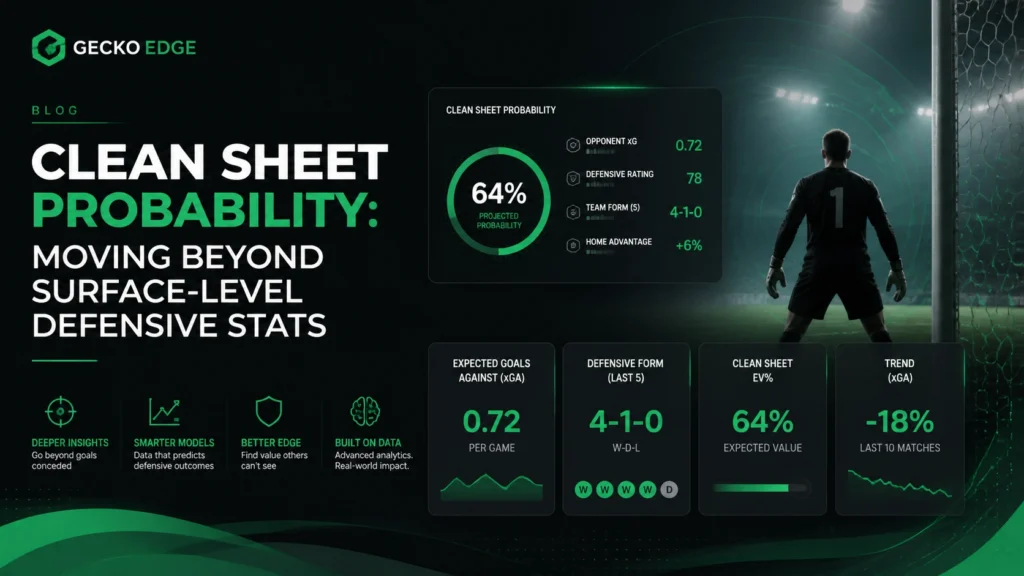 Zbzgy1foy p | clean sheet probability moving beyond surface level defensive stats